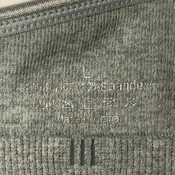 Heather Grey Nursing Maternity Bra Removable Pads Large - Picture 7 of 8